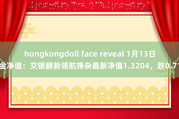 hongkongdoll face reveal 1月13日基金净值：交银翻新领航搀杂最新净值1.3204，跌0.71%