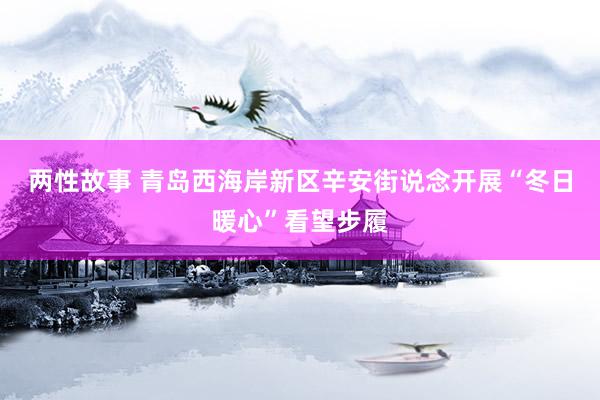 两性故事 青岛西海岸新区辛安街说念开展“冬日暖心”看望步履